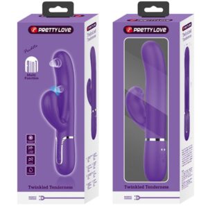 PRETTY LOVE - PERLITA VIBRATORE G-SPOT 3 IN 1 MULTIFUNZIONE VIOLA - immagine 11