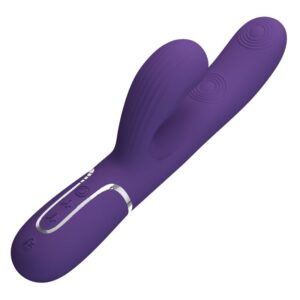 PRETTY LOVE - PERLITA VIBRATORE G-SPOT 3 IN 1 MULTIFUNZIONE VIOLA - immagine 4