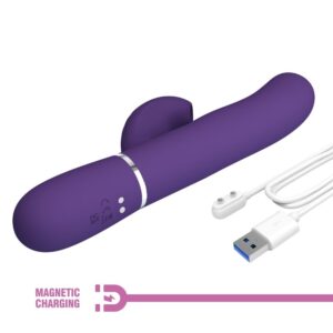 PRETTY LOVE - PERLITA VIBRATORE G-SPOT 3 IN 1 MULTIFUNZIONE VIOLA - immagine 10