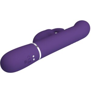 PRETTY LOVE - COALE VIBRATORE CONIGLIO CARBONE 4 EN 1 VIOLA - immagine 6