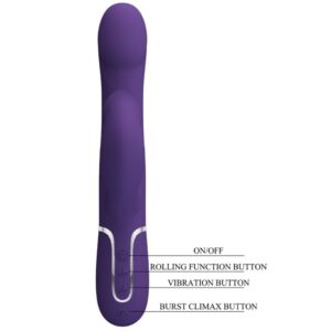 PRETTY LOVE - ZALIN PERLE VIBRATORE CONIGLIO 4 EN 1 VIOLA - immagine 9