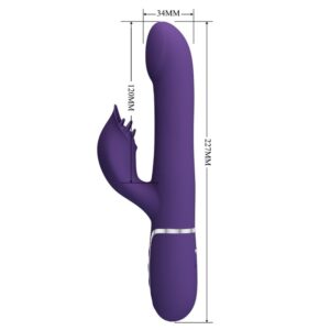 PRETTY LOVE - ZALIN PERLE VIBRATORE CONIGLIO 4 EN 1 VIOLA - immagine 8