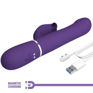 PRETTY LOVE - ZALIN PERLE VIBRATORE CONIGLIO 4 EN 1 VIOLA - immagine 10