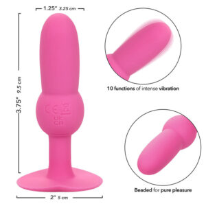 CALEXOTICS - FIRST TIME PLUG ANALE SONDA PERLINE 10 VIBRAZIONI ROSA - immagine 7