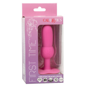 CALEXOTICS - FIRST TIME PLUG ANALE SONDA PERLINE 10 VIBRAZIONI ROSA - immagine 10