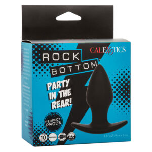 CALEXOTICS - ROCK BOTTOM PERFECT ANAL PLUG 10 VIBRAZIONI SILICONE NERO - immagine 10