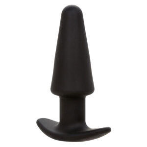 CALEXOTICS - ROCK BOTTOM TAPPO ANALE CONICO 10 VIBRAZIONI SILICONE NERO - immagine 3