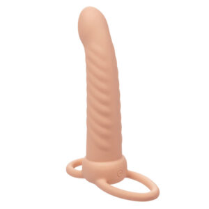 CALEXOTICS - MAXX RIBBED DUAL PENETRATOR 10 VIBRAZIONI CARNE - immagine 4