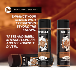 BRUMA - OLIO DA MASSAGGIO PREMIUM EFFETTO CALORE SAPORE CUPACKE 3 IN 1 - 100 ML - immagine 6
