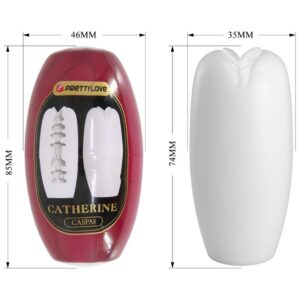 PRETTY LOVE - CATHERINE MASTURBATORE MASCHILE BIANCO - immagine 5