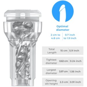 KIIROO - FEEL POCKET STROKER CRYSTAL DI KIIROO TRASPARENTE - immagine 5