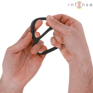 INTENSE - BOBBY DOPPIO ANELLO PER PENE IN SILICONE NERO - immagine 4