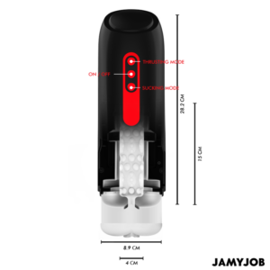 JAMYJOB - MASTURBATORE VAGINALE AUTOMATICO PHANTOM 5 MODALITÀ DI ASPIRAZIONE E SPINTA - immagine 4