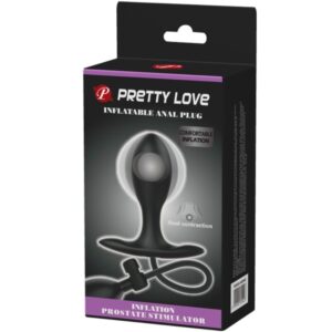 PRETTY LOVE - PLUG ANALE GONFIABILE NERO - immagine 7