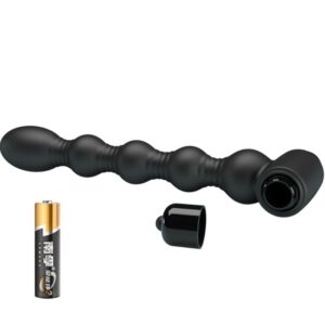 PRETTY LOVE - LYNN SILICONE ANAL PLUG 10 VIBRAZIONI NERO - immagine 4
