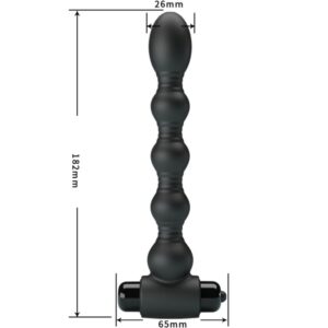 PRETTY LOVE - LYNN SILICONE ANAL PLUG 10 VIBRAZIONI NERO - immagine 3