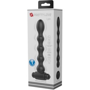 PRETTY LOVE - LYNN SILICONE ANAL PLUG 10 VIBRAZIONI NERO - immagine 6