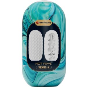 PRETTY LOVE - MASTURBATORE MASCHILE IN SILICONE HOT WAVE BIANCO - immagine 4