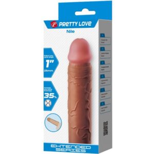 PRETTY LOVE - GUAINA PER PENE NILE CON ESTENSIONE 2,5 CM MULATTO - immagine 7