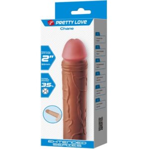PRETTY LOVE - GUAINA PER PENE CHANE CON ESTENSIONE 5 CM MULATTO - immagine 7