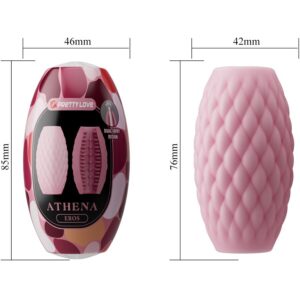 PRETTY LOVE - ATHENA EROS SILICONE MASTURBATORE MASCHILE ROSA - immagine 6
