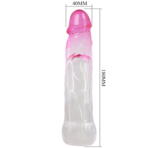 PRETTY LOVE - NERON REALISTICO 6 CM GUAINA DI ALLARGAMENTO PER PENE ROSA - immagine 4