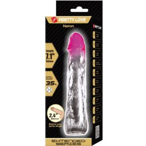 PRETTY LOVE - NERON REALISTICO 6 CM GUAINA DI ALLARGAMENTO PER PENE ROSA - immagine 6
