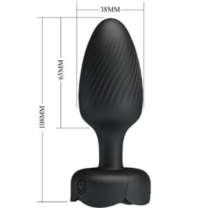 PRETTY LOVE - VARIAN PLUG ANALE CON LUCE LED NERO 10,8 CM - immagine 6