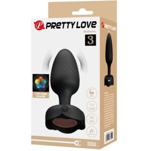 PRETTY LOVE - OSBORN PLUG ANALE CON LUCE LED NERO 9,8 CM - immagine 9