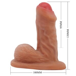 PRETTY LOVE - WARNELL DILDO ULTRA REALISTICO ED ELASTICO 9,5 CM MULATO - immagine 9