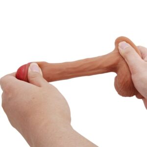 PRETTY LOVE - WARNELL DILDO ULTRA REALISTICO ED ELASTICO 9,5 CM MULATO - immagine 7