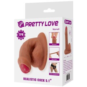 PRETTY LOVE - WARNELL DILDO ULTRA REALISTICO ED ELASTICO 9,5 CM MULATO - immagine 10