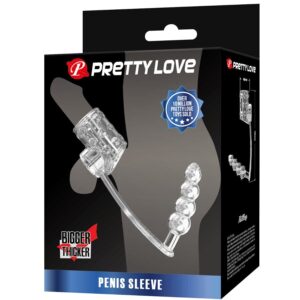PRETTY LOVE - GUAINA PER PENE CON TAPPO ANALE TRASPARENTE - immagine 6