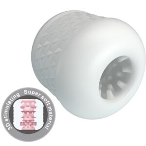 PRETTY LOVE - MASTURBATORE MASCHILE BIANCO CRYSTLE - immagine 5