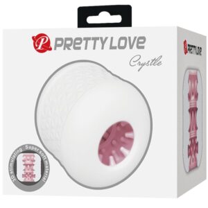 PRETTY LOVE - MASTURBATORE MASCHILE BIANCO CRYSTLE - immagine 9