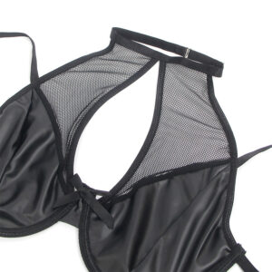 SUBBLIME - 957582 CONJUNTO SUJETADOR Y FALDA DE CUERO NEGRO S/M - immagine 5