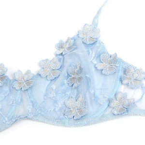 SUBBLIME - 957629 CONJUNTO SUJETADOR Y PANTIES CON BORDADOS DE FLORES CELESTE S/M - immagine 6