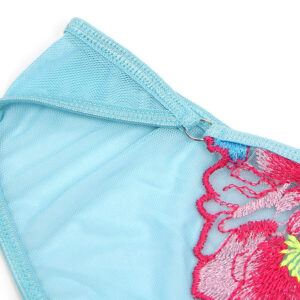 SUBBLIME - 957643 CONJUNTO SUJETADOR Y LIGUERO CON BORDADOS DE FLORES ROSAS S/M - immagine 7