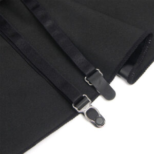 SUBBLIME - 957704 VESTIDO DE CUERO CON CREMALLERA Y ENCAJE NEGRO S/M - immagine 7