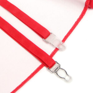 SUBBLIME - 957728 VESTIDO DE CUERO CON CREMALLERA Y ENCAJE ROJO S/M - immagine 7