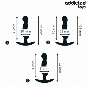 ADDICTED TOYS - SET DI 3 TAPPI ANALI MODELLO 1 - immagine 4