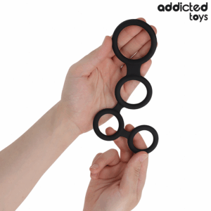 ADDICTED TOYS - ANELLO PER PENE CON DIVISORI PER TESTICOLI - immagine 2