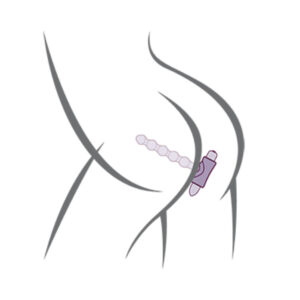 ROCKS-OFF - PETITE SENSATIONS PEARLS PLUG ANALE VIBRATORE NERO - immagine 6