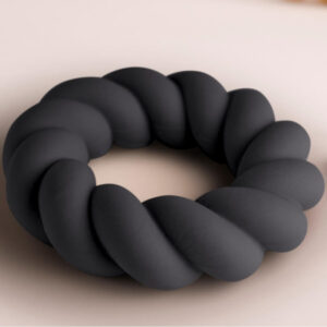 ROCKS-OFF - ANELLO MASTURBATORE TWIST IN SILICONE NERO - immagine 3