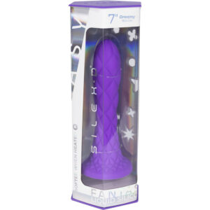 SILEXD - DREAMY DILDO FANTASY SILICONA LIQUIDA TERMOREACTIVO VIOLETA 18.5 CM - immagine 9