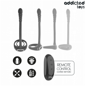 ADDICTED TOYS - ANELLO VIBRANTE PER IL PENE CON TELECOMANDO P-SPOT - immagine 6