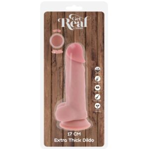 GET REAL - PENE REALISTICO DELUXE CON TESTICOLI EXTRA SPESSI 17 CM - immagine 4