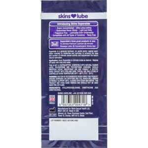 SKINS - SUPERSLIDE LUBRIFICANTE A BASE DI SILICONIO MONODOSE 5 ML - immagine 2