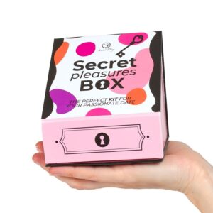 SECRET PLAY - PLEASURES BOX PER COPPIE: DADI + PROIETTILE VIBRANTE + PENNA CON PIUMA - immagine 4