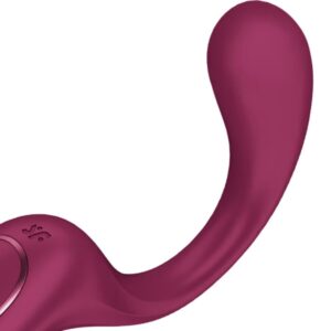 SATISFYER - G PER DEA 2 VIBRATORE CONIGLIO BOTTIGLIA BORDEAUX - immagine 4